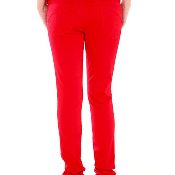 *Clearance* NWOT Hot Topic Tripp NYC Red Skinny Jeans Junior Size 7 - Picture 2 of 5